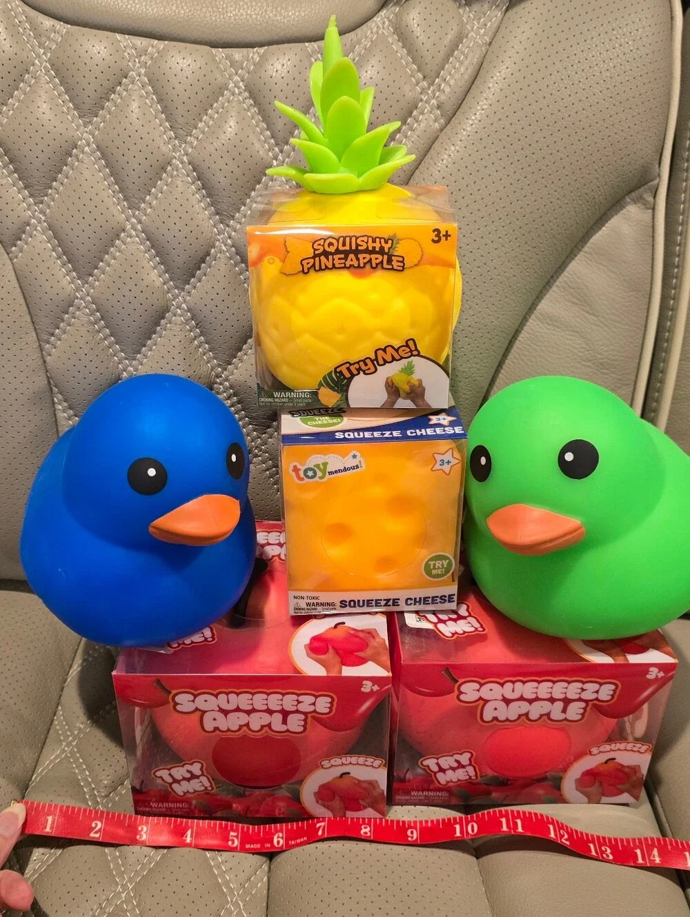 1 Squishy- Duck, Cheese, Apple OR Pineapple, Price Is For 1 Squishy